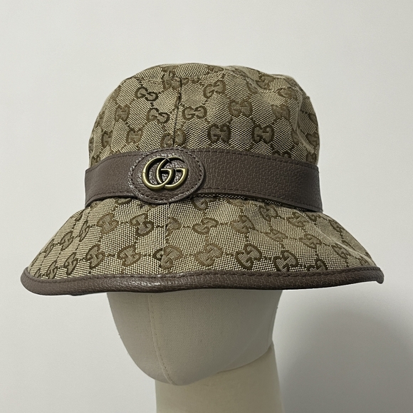 Gucci GG Monogram with web canvas fisherman hat - Picture 2 of 5